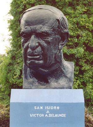 Dr. Víctor A. Belaúnde. Sabio Peruano. San Isidro. Lima